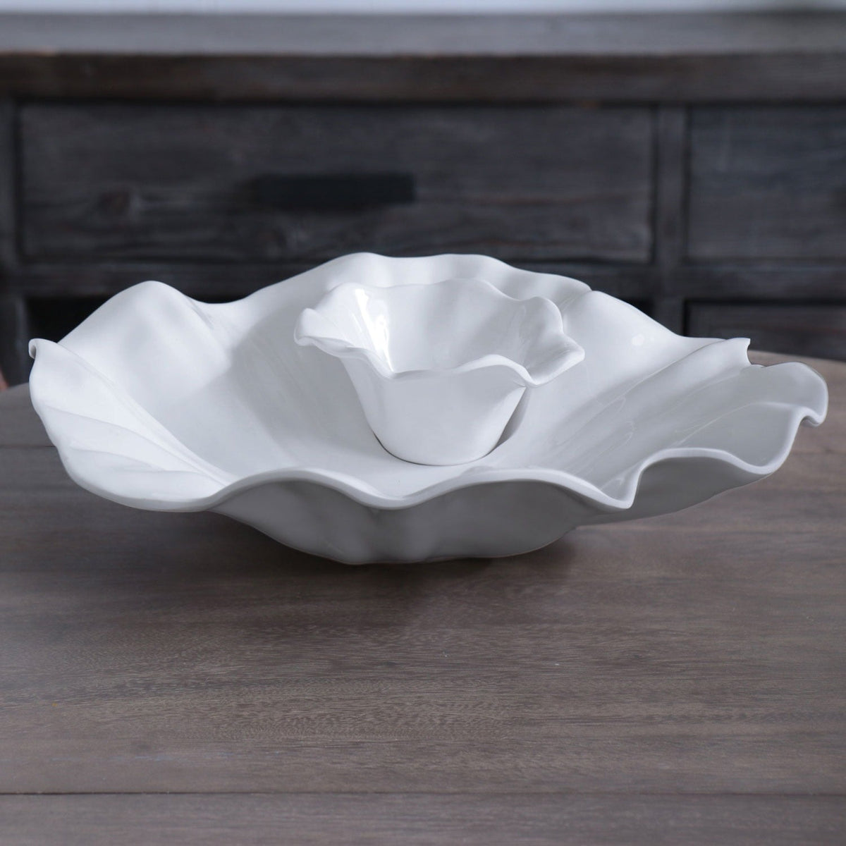 VIDA Bloom Chip and Dip (White)