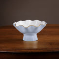 ENCANTO Carola Small Pedestal (Periwinkle and White)