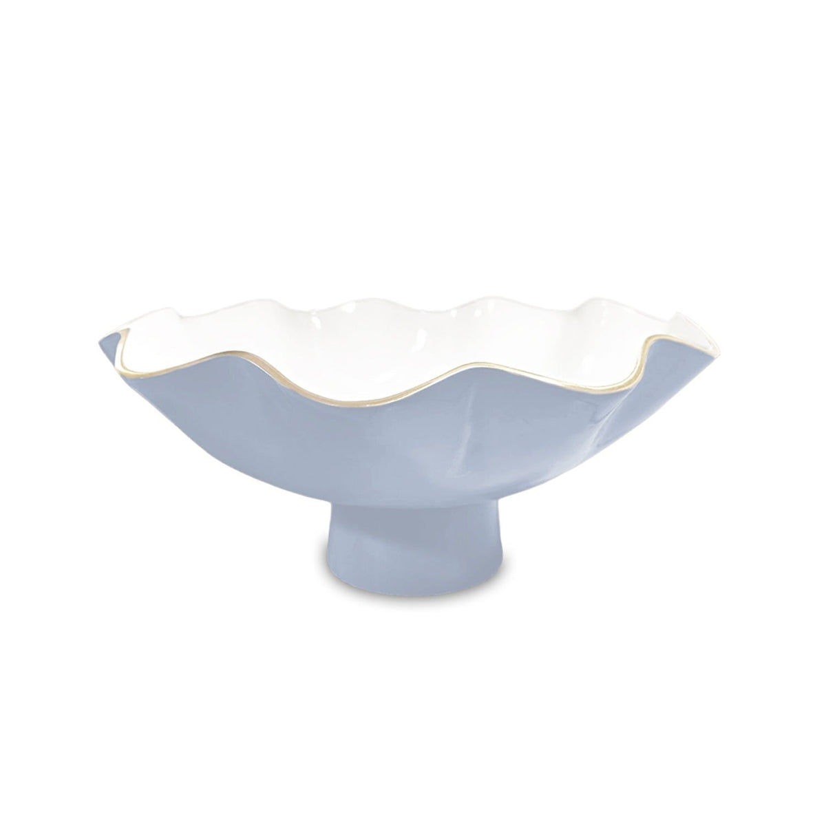 ENCANTO Carola Small Pedestal (Periwinkle and White)