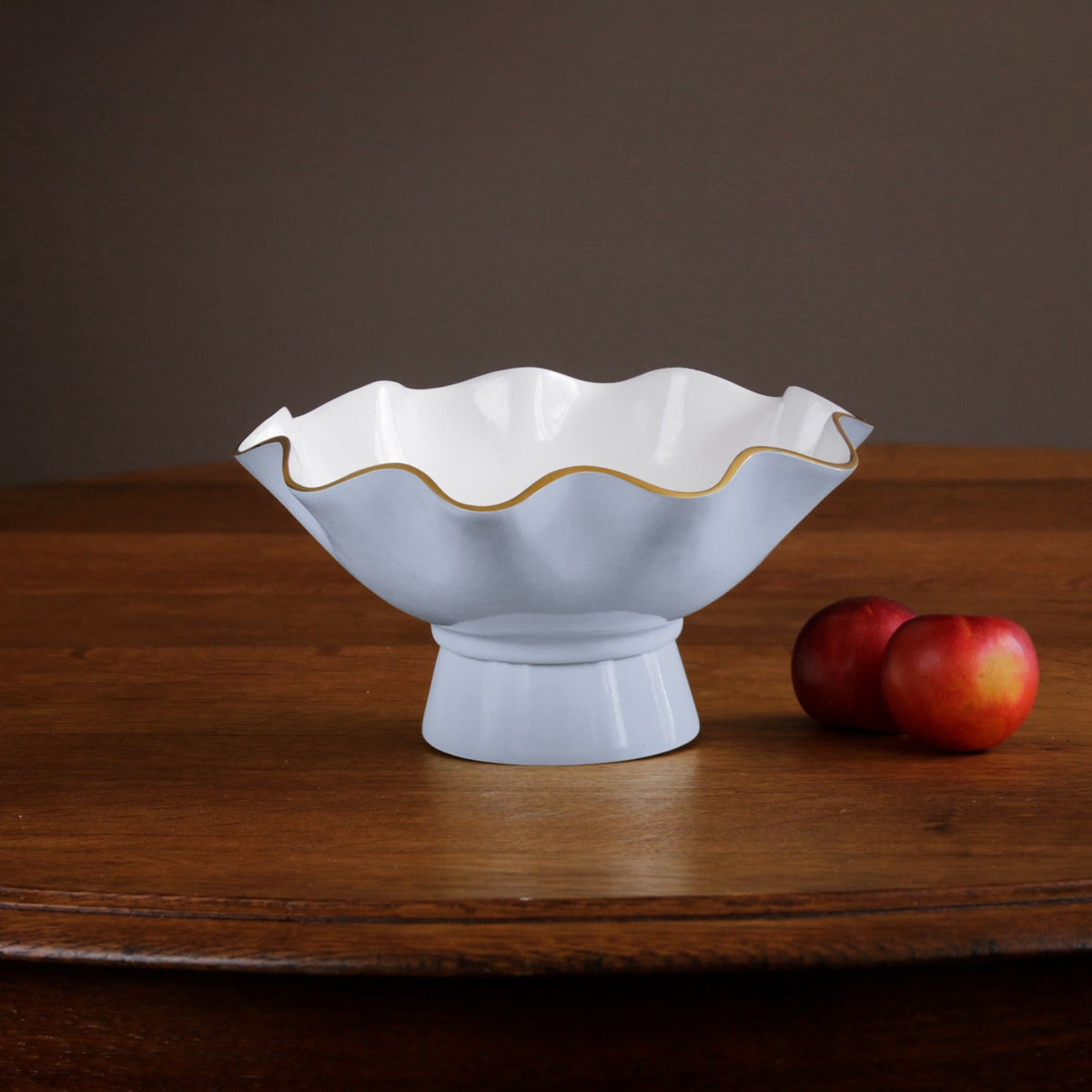 ENCANTO Carola Small Pedestal (Periwinkle and White)