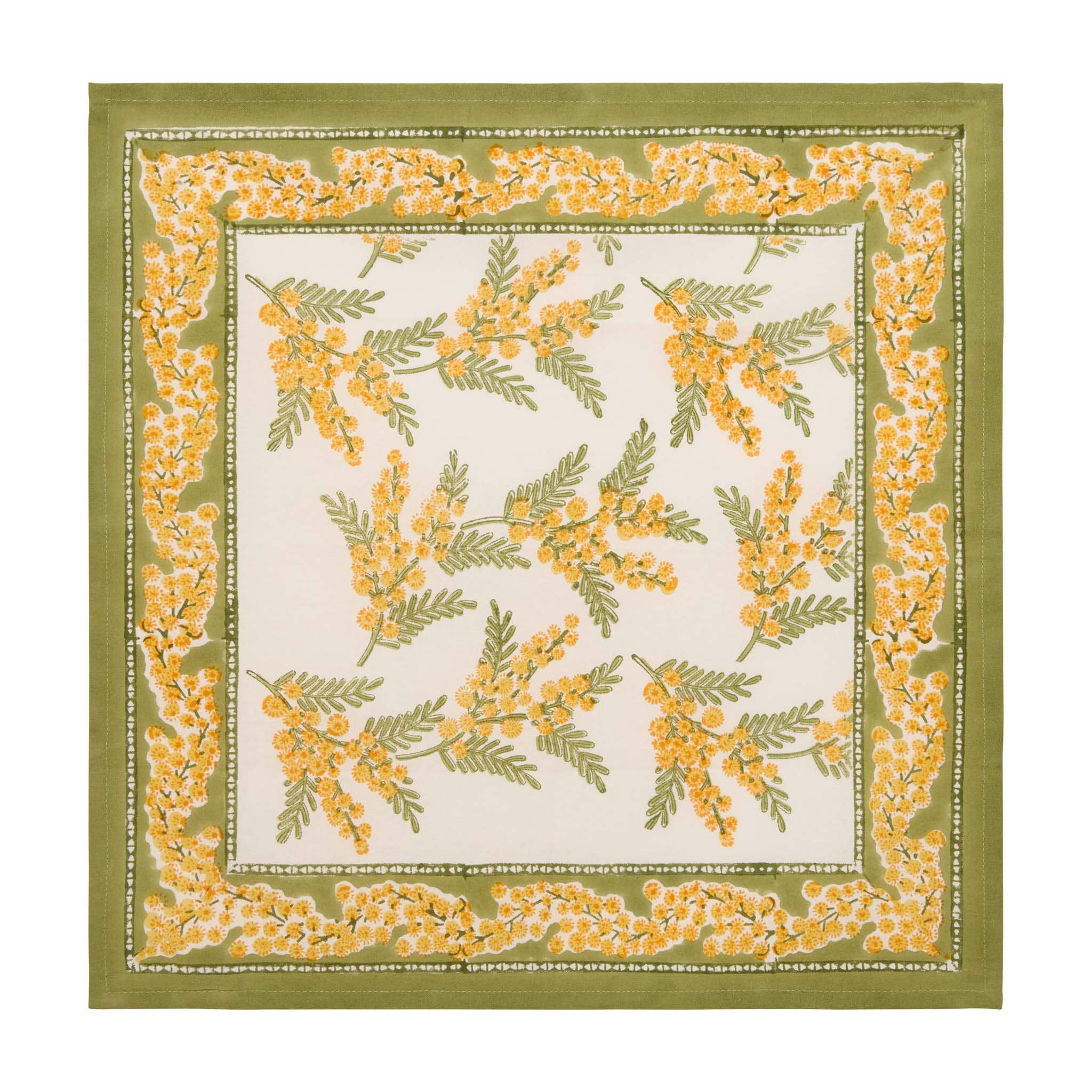 Mimosa Green/Yellow Napkins 19x19 - Set of 6