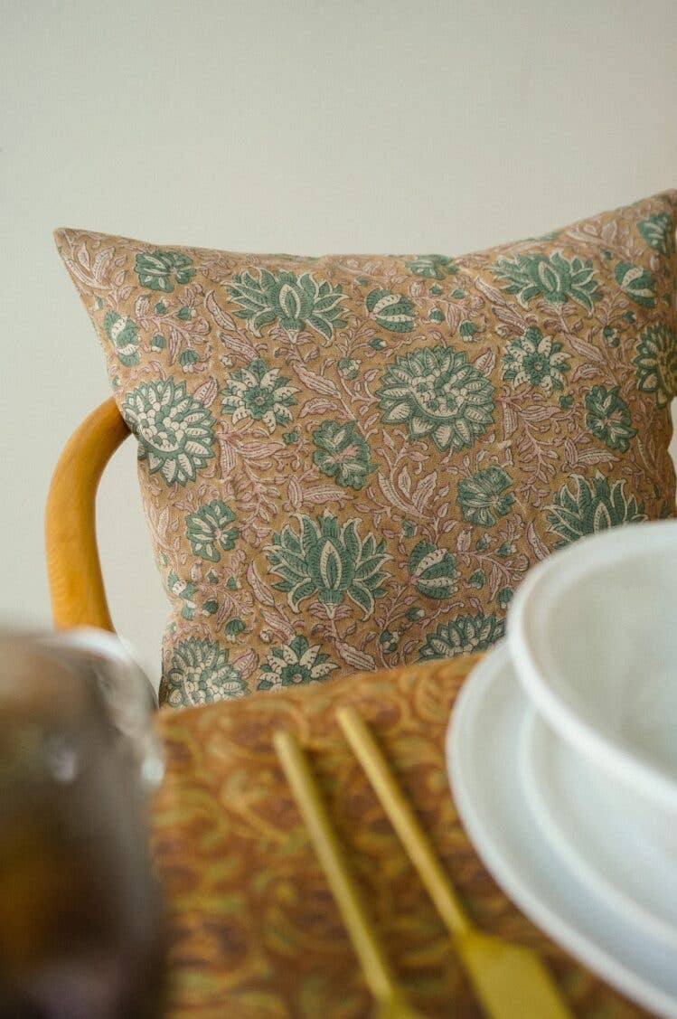 20x20 Kavi Block Print Pillow