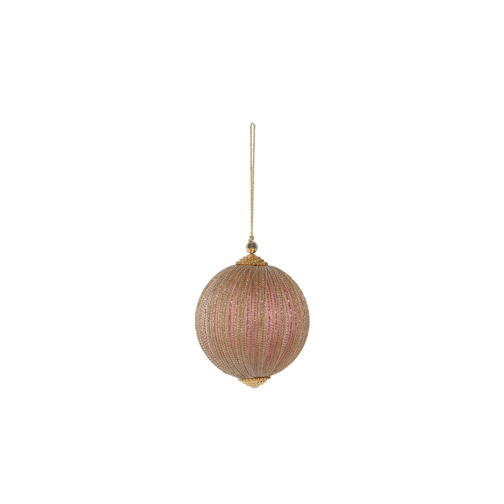 4" Blush Shimmer Ball Ornament
