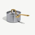 2 QT Stainless Steel
Saucepan with Lid - Gold
Handle