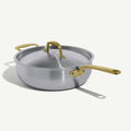5 QT Stainless Steel Saucier -
Gold Handle