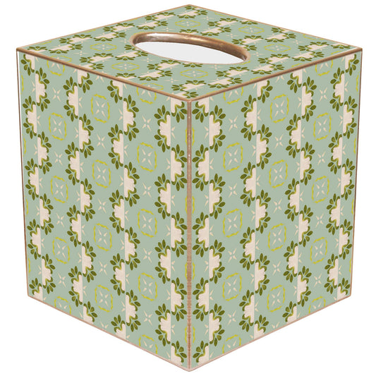 Primrose Blue Tissue Box by Laura Park