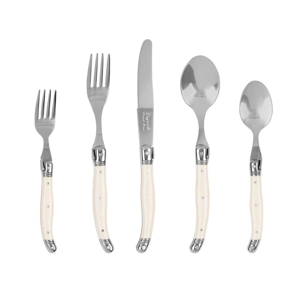 Laguiole Connoisseur 18/10 Stainless-Steel Ivory Flatware