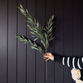 Olive Branches Green Faux Stems