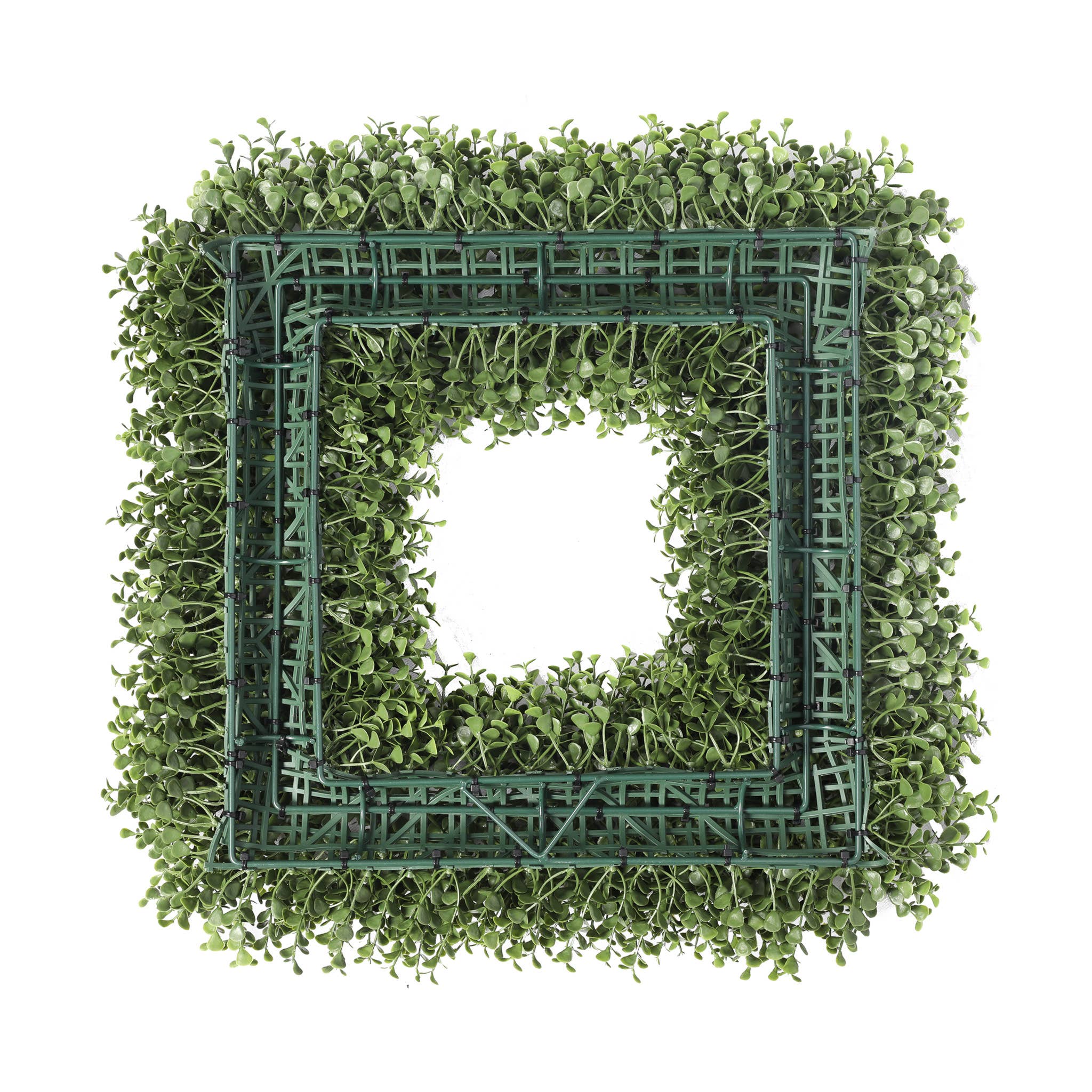 Boxwood Square Wreath Everlux UV 20 Inch