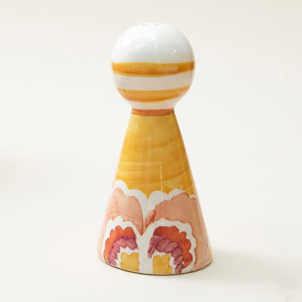 Rose Ceramic Salt And Pepper Shaker (Set Of 2) - 2x2x4.3 Inches