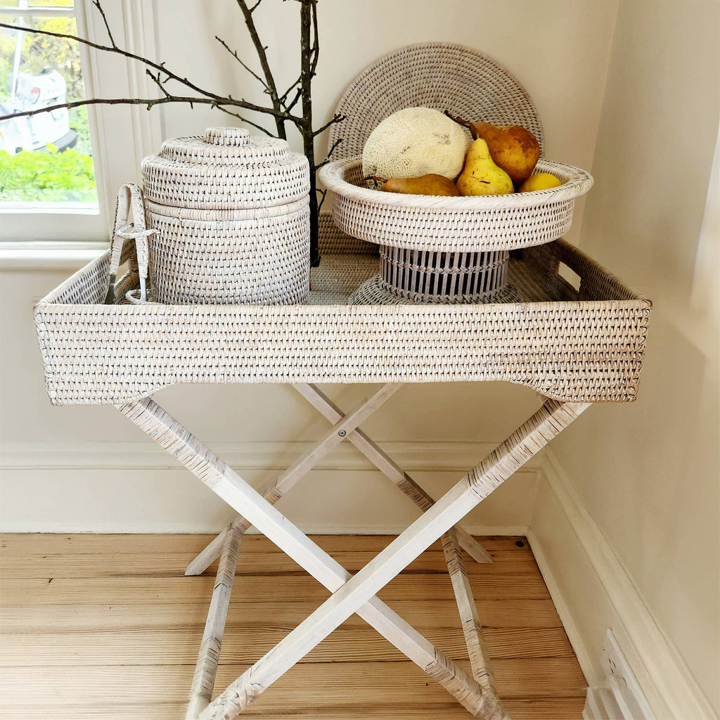 Rectangular Butler Tray with Stand - AB  26x18x29.5'H