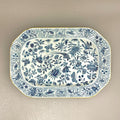 Sacred Bird &amp; Butterfly Blue Cookie Plate
