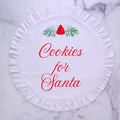 Round Ruffle, Cookies for Santa, Velvet White