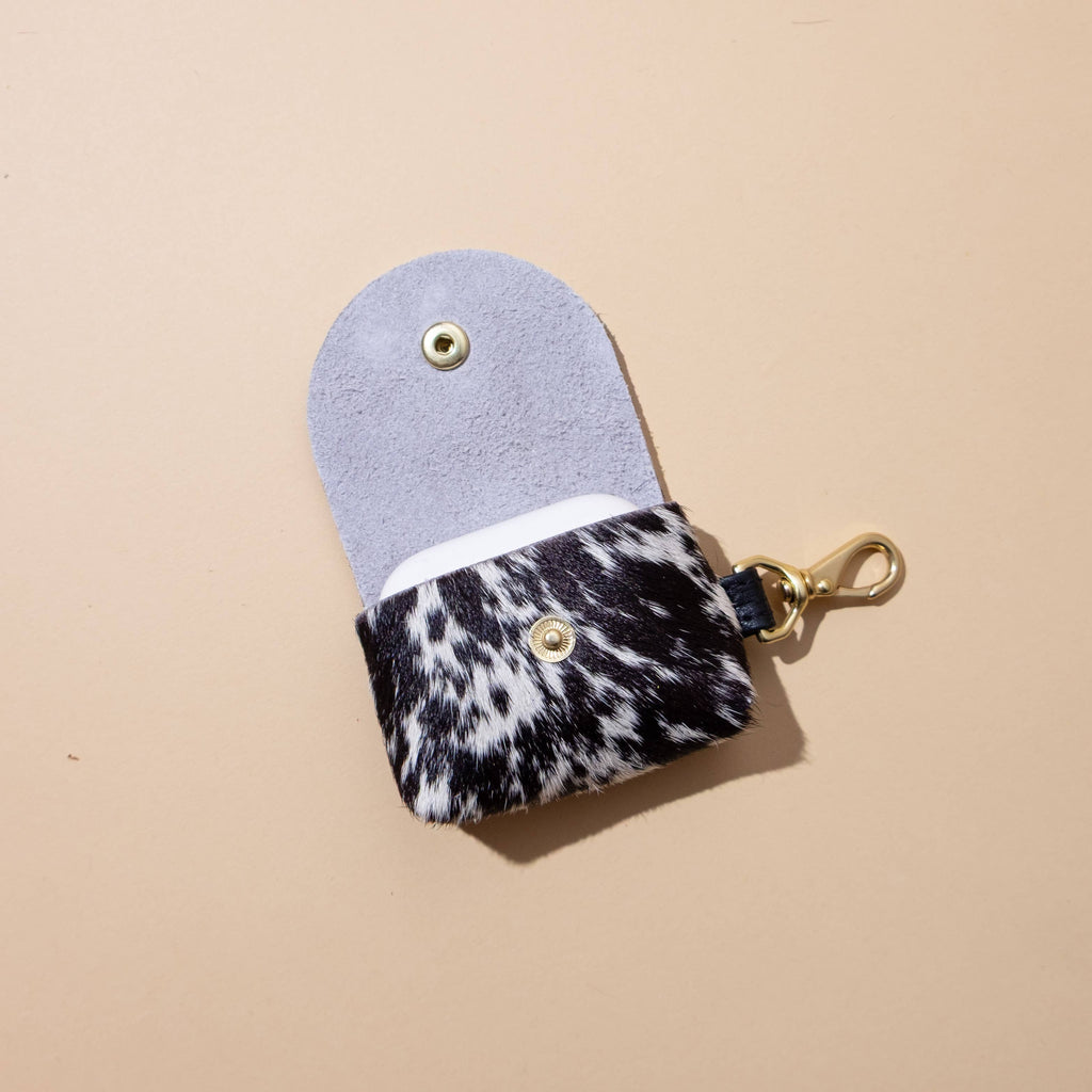 Airpod Case - Salt + Pepper Hair on Hide