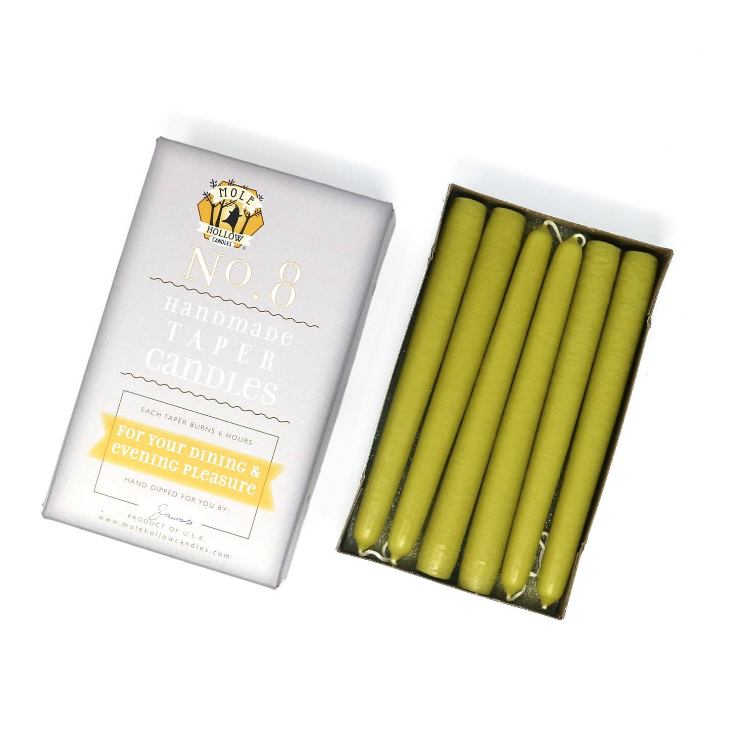 8" Taper Candles - Choose from 39 colors!