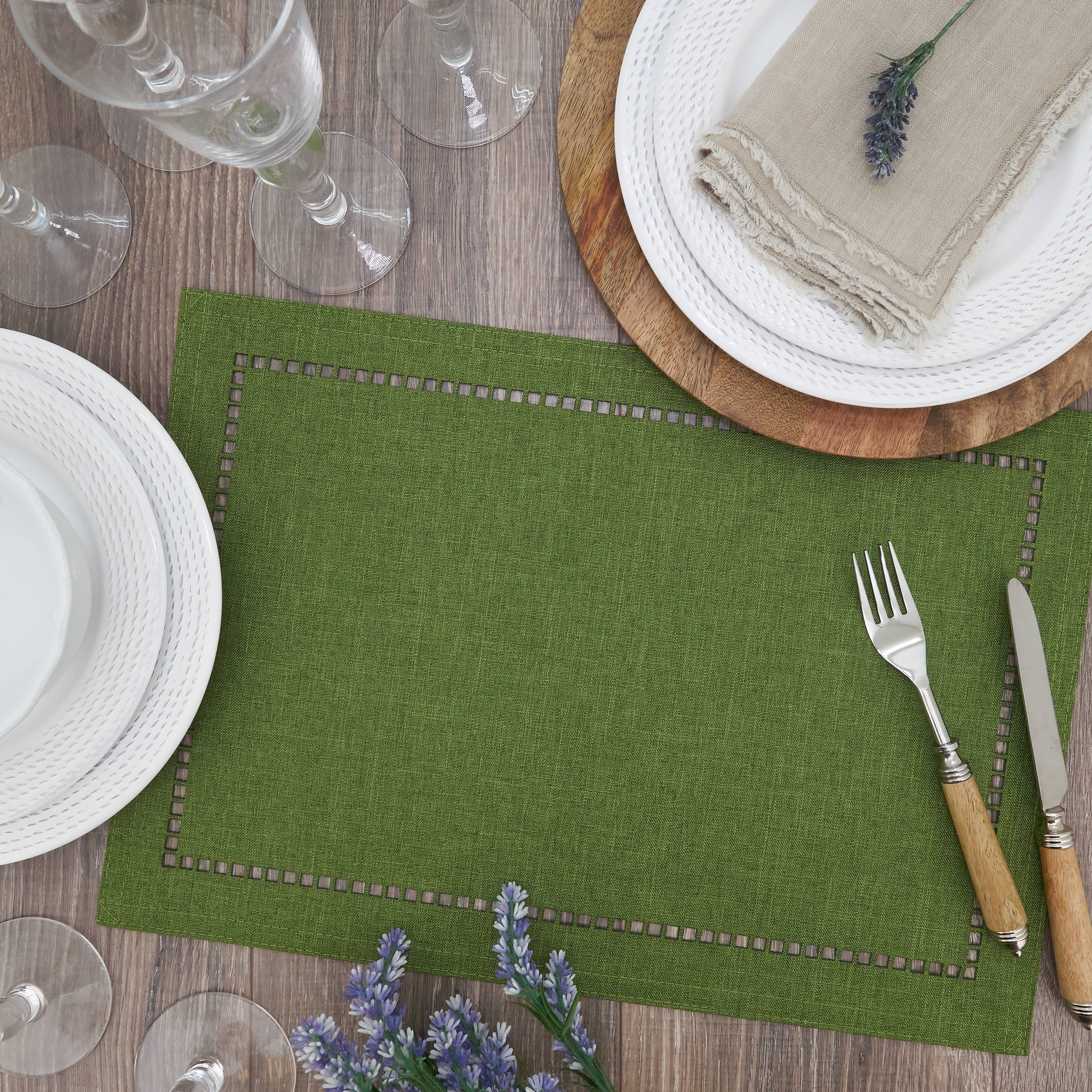 Laser-Cut Hemstitch Placemat