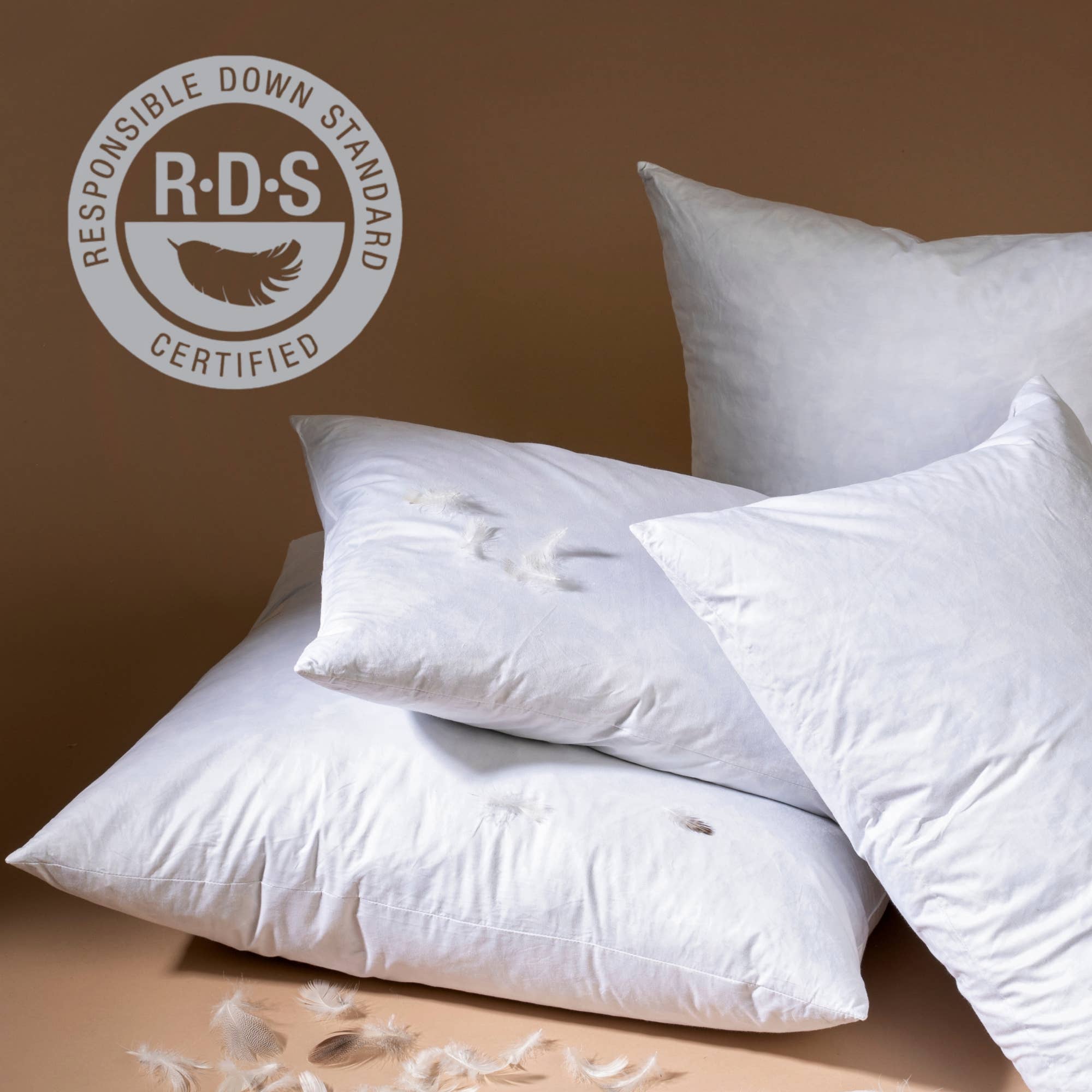24x24 Lina Linen Pillow Mocha