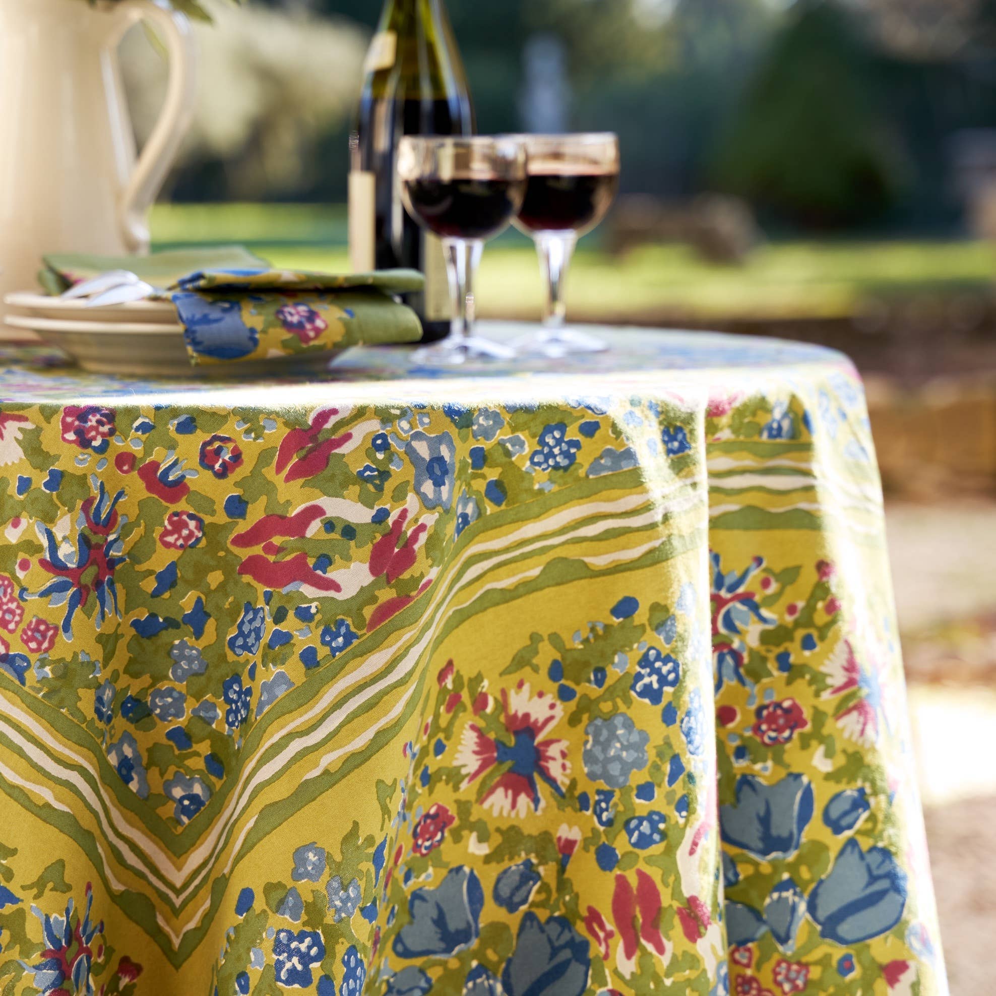 Jardin Blue & Vert | Tablecloth