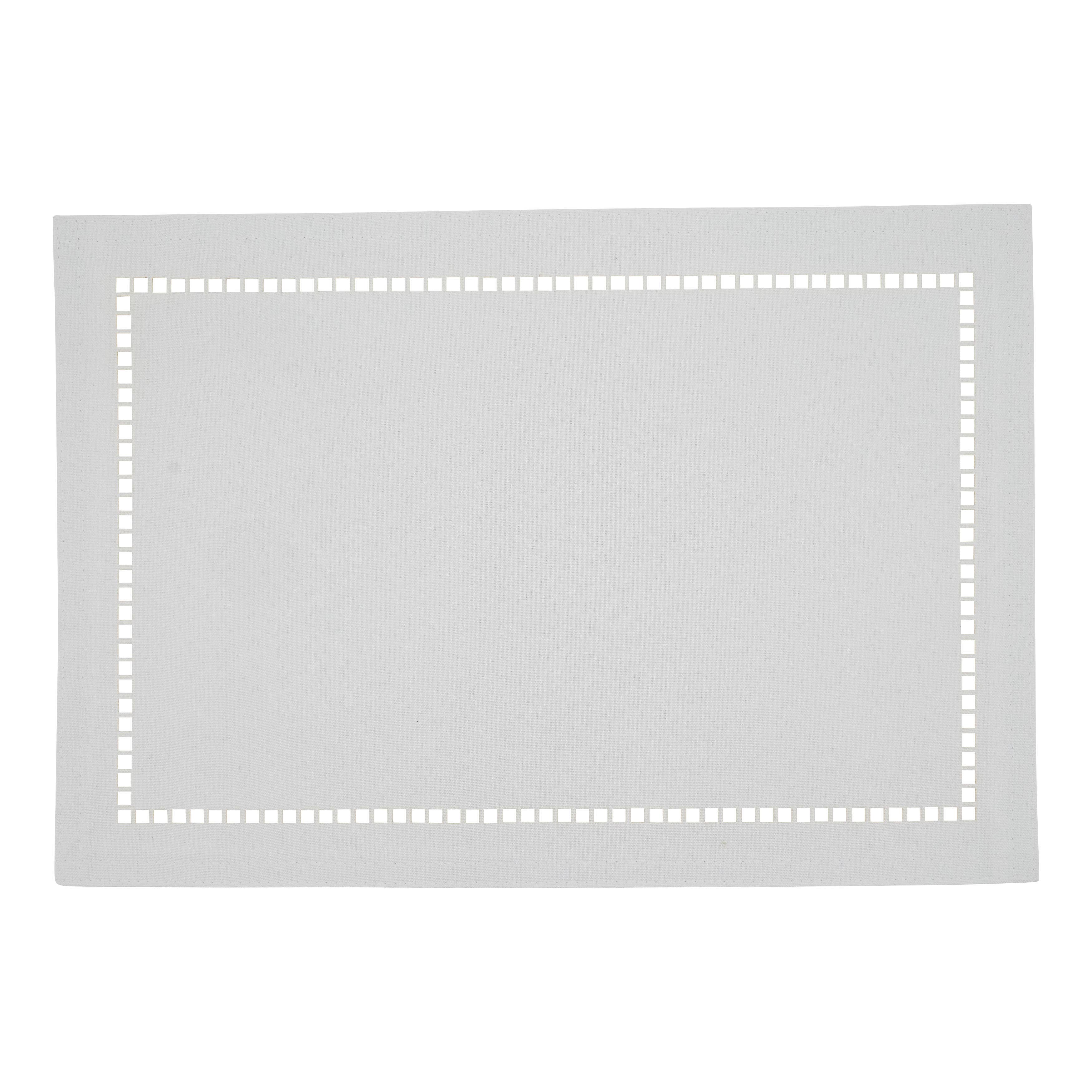 Laser-Cut Hemstitch Placemat