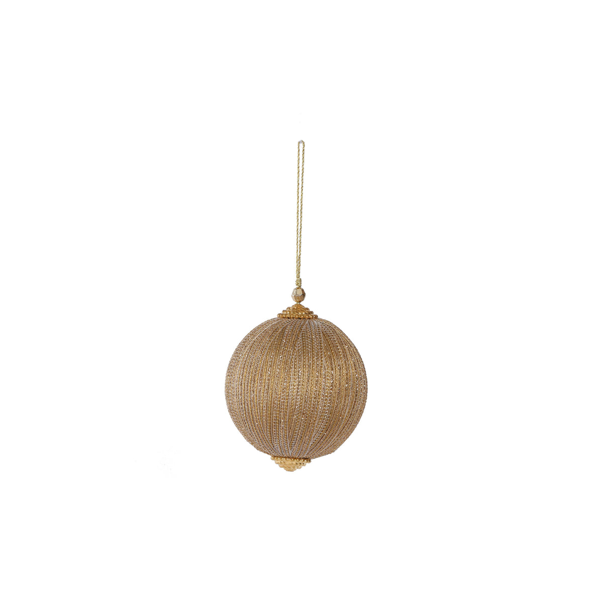 Golden Shimmer Ball Ornament