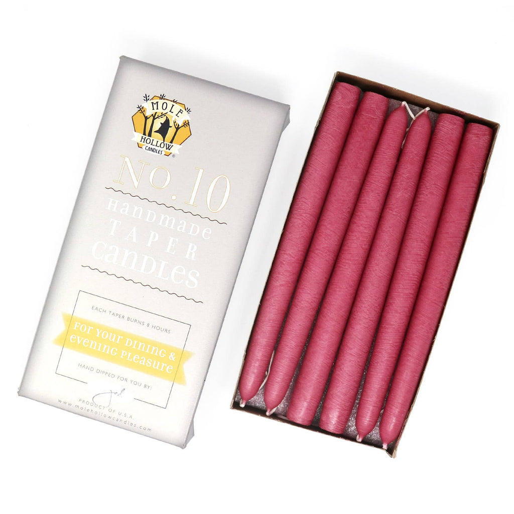 10" Taper Candles - Choose from 39 colors!