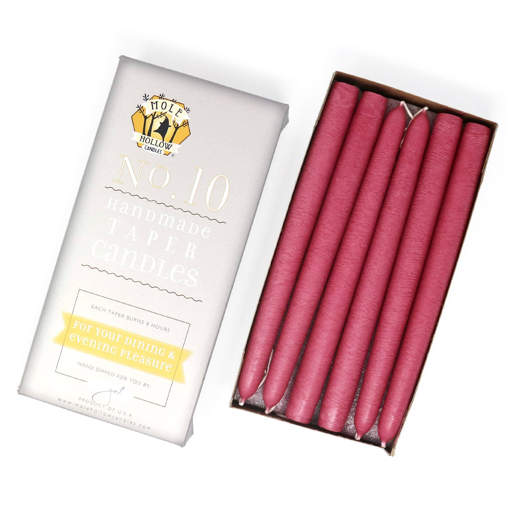 10" Taper Candles - Choose from 39 colors!