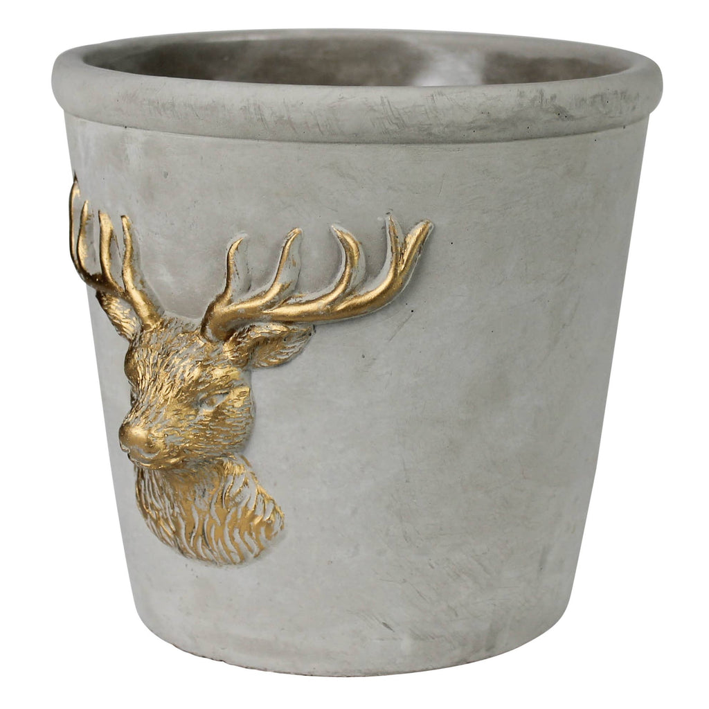 Stag Cachepot, Cement