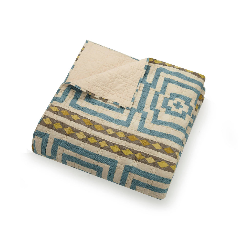 Hypnotic 3-Piece Quilt Set (Blue) - Jungalow