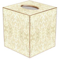 Antique Gold Damask Tissue Box Cover