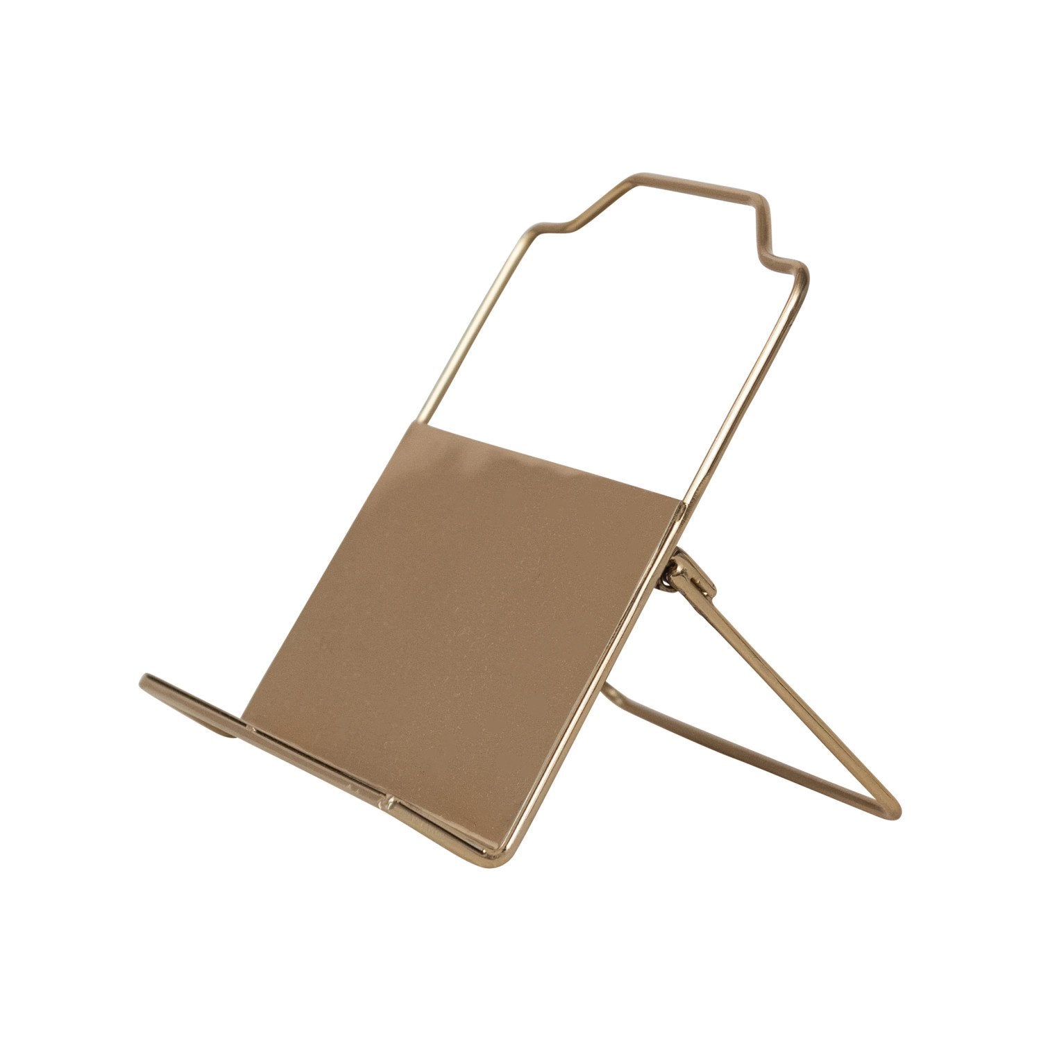 Metal Standing/Foldable Book Holder, Gold Finish