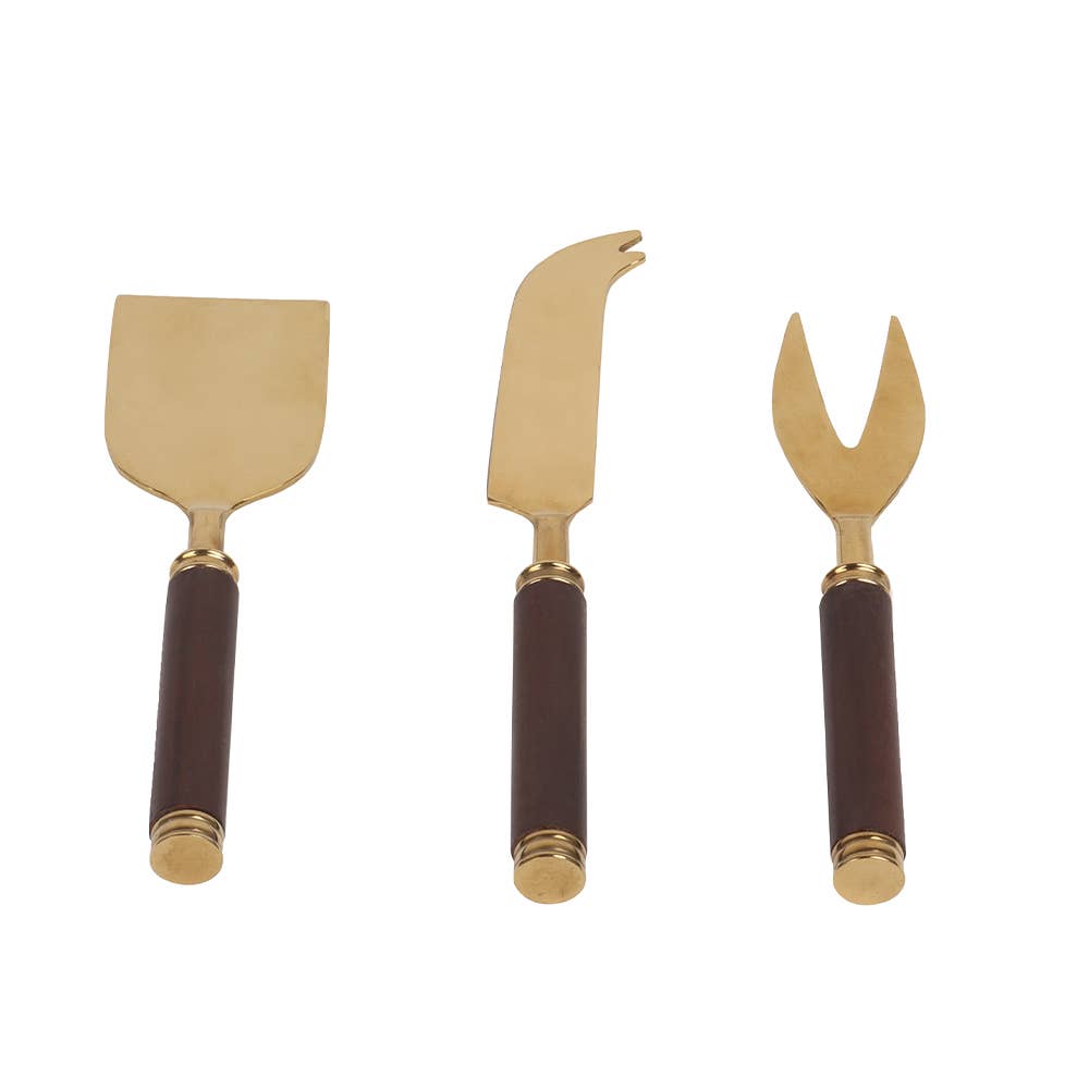 Wooden Handle Cheese Set (Set of 3), SKU - 71842