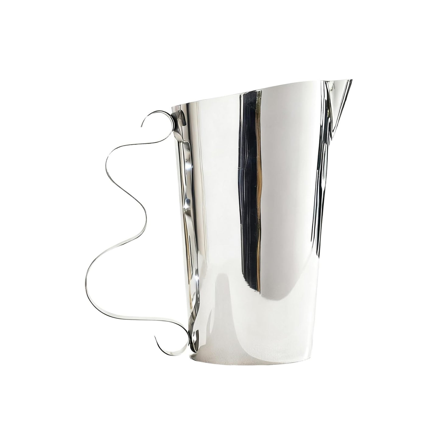 Stainless Steel Swirl Pitcher – Polished Mirror Finish