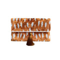 Silk Velvet Ikat Clutch