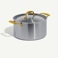 8 QT Stainless Steel Stock
Pot - Gold Handle