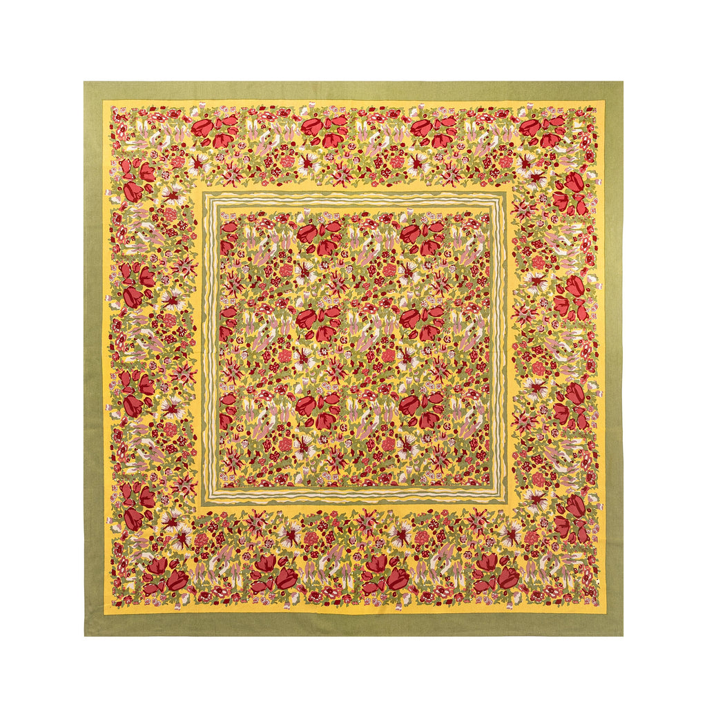 Jardin Red & Green | French Tablecloths