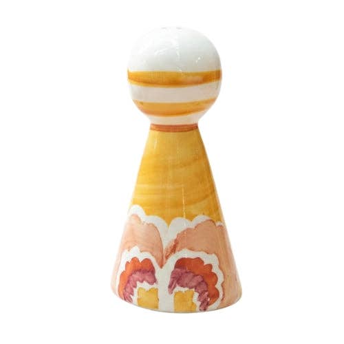 Rose Ceramic Salt And Pepper Shaker (Set Of 2) - 2x2x4.3 Inches