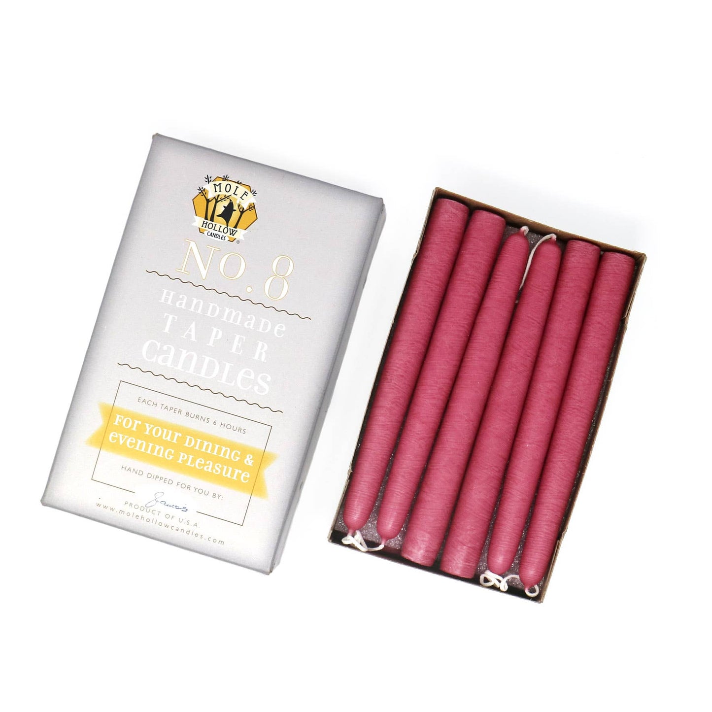 8" Taper Candles - Choose from 39 colors!