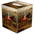 TB4620-Rider on Chestnut Tissue Box Cover