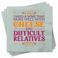 Funny Cocktail Napkins - Cheese & Relatives