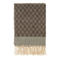 Checkered Jacquard Throw, Dusk