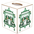 TB6627-Staffordshire Chic Green Tissue Box Cover