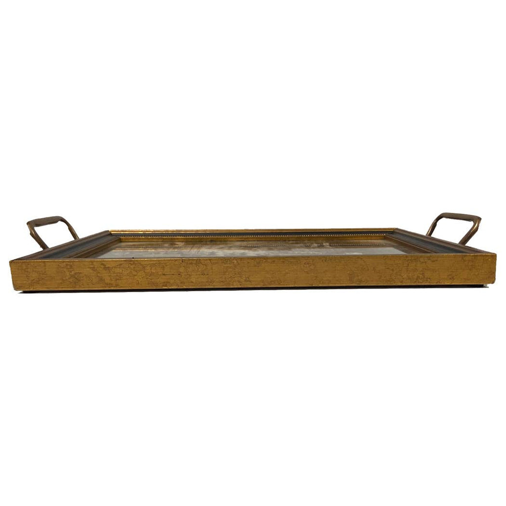 William Morris Tulip Decorative Tray with Brass Handles