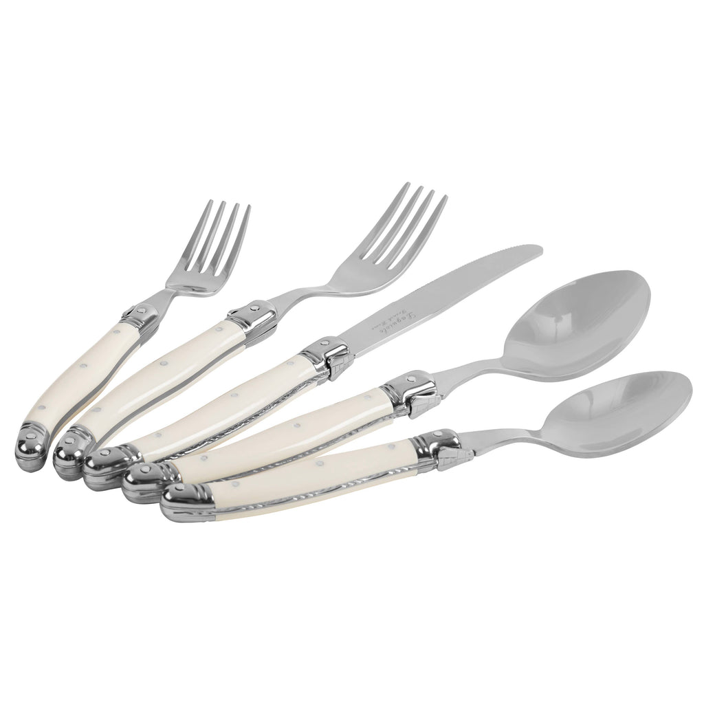 Laguiole Connoisseur 18/10 Stainless-Steel Ivory Flatware
