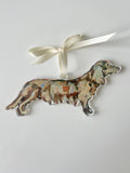 "Dachshund Blonde" ornament