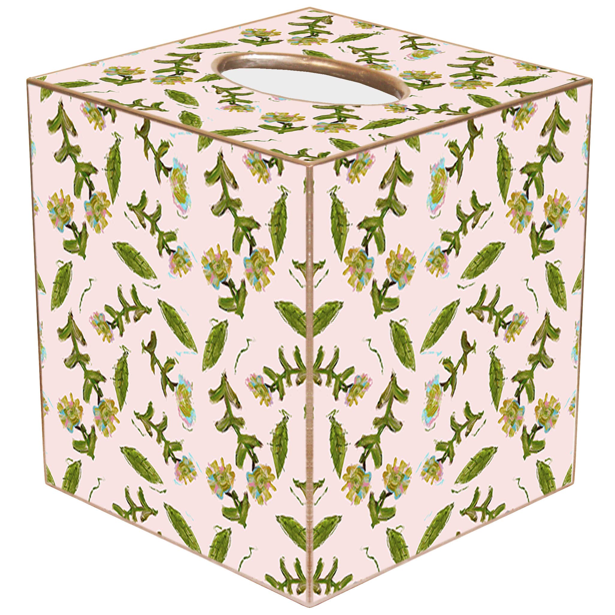 TB7833- Flor Rosa Laura Park Tissue Box