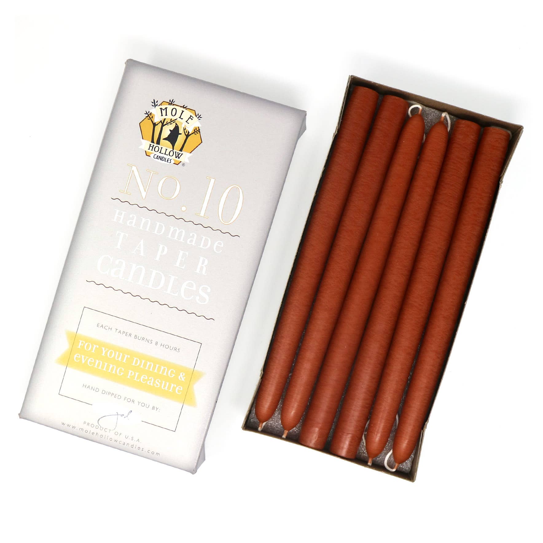 10" Taper Candles - Choose from 39 colors!