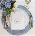 Italian Bee Linen Tri-Fold Napkin
