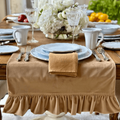 Velvet Harvest Gold Runner, With Ruffle 108"