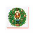 Nutcracker Wreath Cocktail Napkin - package of 20