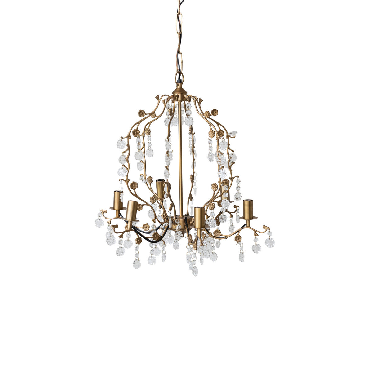 Metal Chandelier, 5'-3/4" Chain & 6' Cord